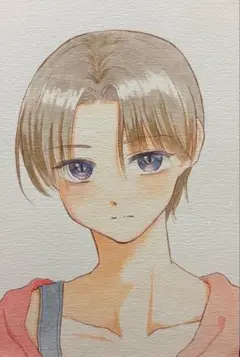 手描きイラスト　コピック　ハガキサイズ