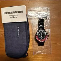 美品　HRM Neon Watch BLACK HOLLYWOOD RANCH MARKET - ☆最終価格☆初代☆1st☆ネオン