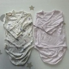 ユニクロ　ベビー　長袖ロンパース肌着 70 2枚セット