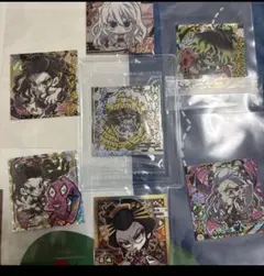 【美品】鬼滅の刃　ウエハース　デフォルメシール　梅　妓夫太郎　堕姫　炭治郎　善逸