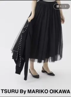 TSURU by MARIKO OIKAWA チュールスカート 黒のサムネイル
