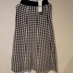 Sサイズ GU ギンガムチェックスカート 新品未使用