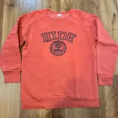 ドゥニーム　カレッジロゴスウェット　ピンク　染み込みプリント