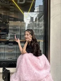 【新品タグ付】mocomoco set up half sleeve dress