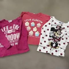 ディズニー　長袖カットソー　３枚セット