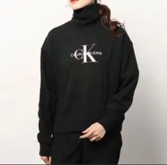 Calvin Klein Jeans タートルネックトレーナー　Mサイズ　黒