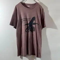 T-119 OLD NAVY Cat プリント Tシャツ Lサイズ