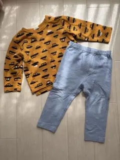 80長袖トップスとUNIQLOレギンスパンツ2点セット