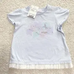 【新品】メゾピアノ ユニコーン フレアスリーブＴシャツ 110