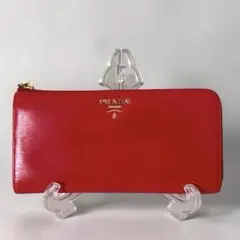 PRADA プラダ サフィアーノ 長財布 ラウンドファスナー レッド 赤