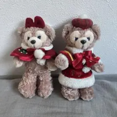 クリスマス　ダッフィー　シェリーメイ　バッジ　キーホルダー