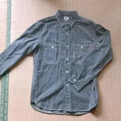 EDWIN メンズSサイズ　デニムストライプシャツ