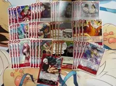 ワンピースカード 蒼海の七傑 ノーマル 各4枚+リーダーカード 赤 まとめ売り