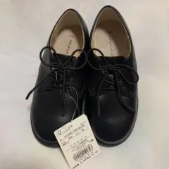 こども皮靴　branshes ブラック フォーマルシューズ 19cm
