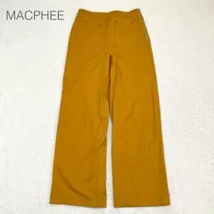 【マカフィー】カジュアルワイドパンツ サイドジップ ハイウエスト 綿混 日本製のサムネイル