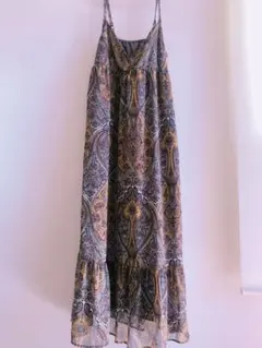 ワンピース　Ｍ　コムサ　ペイズリー柄　レディース