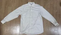 ボタンダウンシャツ長袖 白