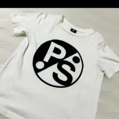 PS Paul Smith ポールスミス メタリックカラーロゴ Tシャツ M 白