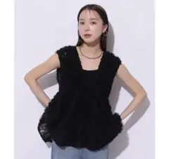 マイストラーダ Mystrada デコラチュールブラウス　36 Mystradaルミネ新宿店限定》デコラチュールブラウス | シャツ