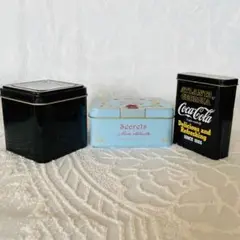 美品 NINA'S PARIS Secrets缶とコカ・コーラ缶セット 小物入れ