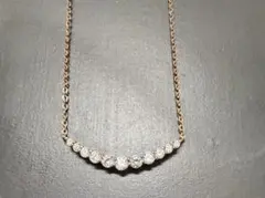 美品☆canal 4℃ ピンクゴールド ネックレス ジルコニアのサムネイル