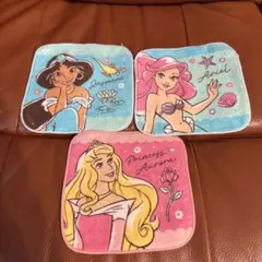 【新品】ディズニープリンセス ミニタオルセット　ハンカチ