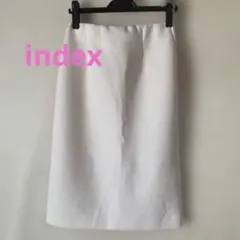 【index】ホワイト タイトスカート