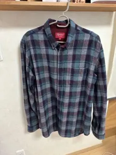 Supreme チェック柄ウール ネルシャツ シュプリーム