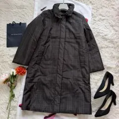 BURBERRY LONDON ステンカラーコート チェック柄 9 ブラウン