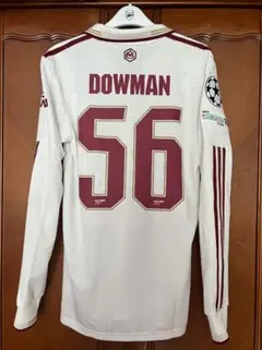 25/26アーセナル アウェイ 長袖 ジャージ 56番 DOWMAN サイズ L