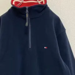 【トミーヒルフィガー】　ハーフジッププルオーバーフリース　XSサイズ