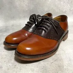 美品　リーガル　REGAL　サドルシューズ　レザー　レースアップ　革靴　23.5