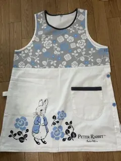 ピーターラビット エプロン 花柄　保育士　新品に近い