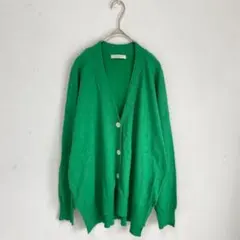【chocol raffine robe】緑　グリーン　カーディガン　Vネック