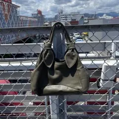 00s archive grunge leather shoulder bag