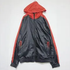プーマ フード ナイロンジャケット 切替デザイン バイカラー（L）スポーツ
