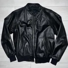 【牛革】ブラックレザージャケット S ライダース