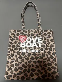 LOVE BOAT niko and... コラボ トートバッグ レオパード柄