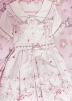 【美品】LIZ LISA Sugary Treats Picnic柄ワンピース LIZ LISA ワンピース Sugary Treats Picnic柄