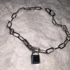 《期間限定セール》 JEANASIS シルバーチェーンネックレス ロック付き