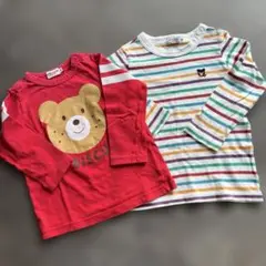m*.様 ダブルビー　クマプリント 長袖Tシャツ2枚セット