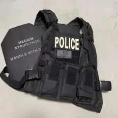 プレートキャリア ブラック POLICE