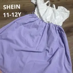 SHEIN パフスリーブ ワンピース 11-12Y