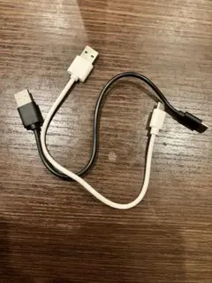 USB Type-C ケーブル 2本セット ホワイト ブラック