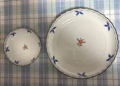 花柄の皿セット（小皿・大皿）各5枚セット　たち吉