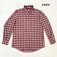 【70sビンテージ】enro 長袖ネルシャツ チェック柄のサムネイル