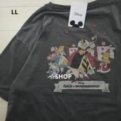 ディズニー 不思議の国のアリス キャラクター集合 半袖tシャツ LLのサムネイル