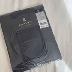 LANVIN ブラック ストッキング 50デニール 22-25cm ガーター