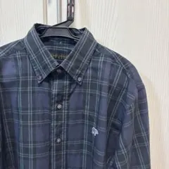 SCYE BASICS チェックボタンダウンシャツ