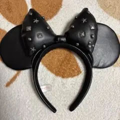 スタッズ付きミッキー耳カチューシャ